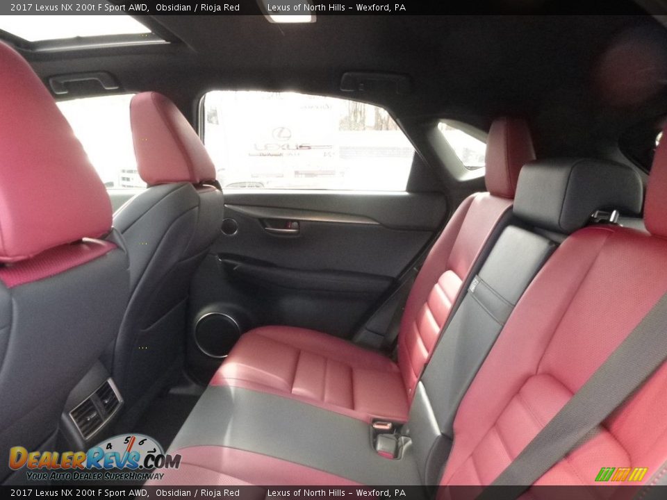 2017 Lexus NX 200t F Sport AWD Obsidian / Rioja Red Photo #9