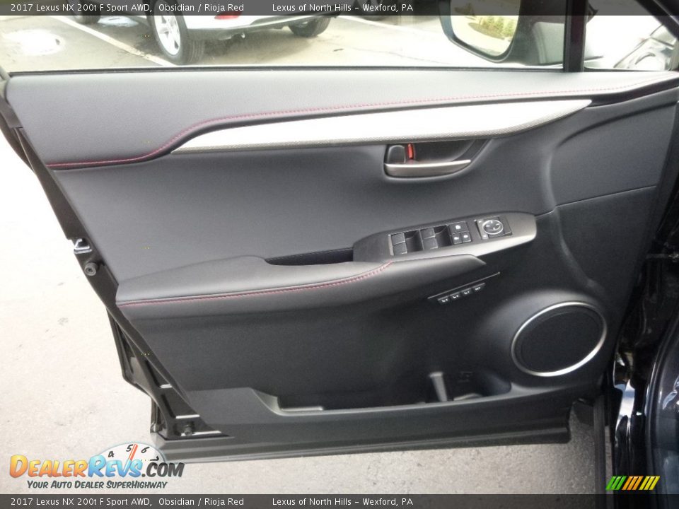 2017 Lexus NX 200t F Sport AWD Obsidian / Rioja Red Photo #11