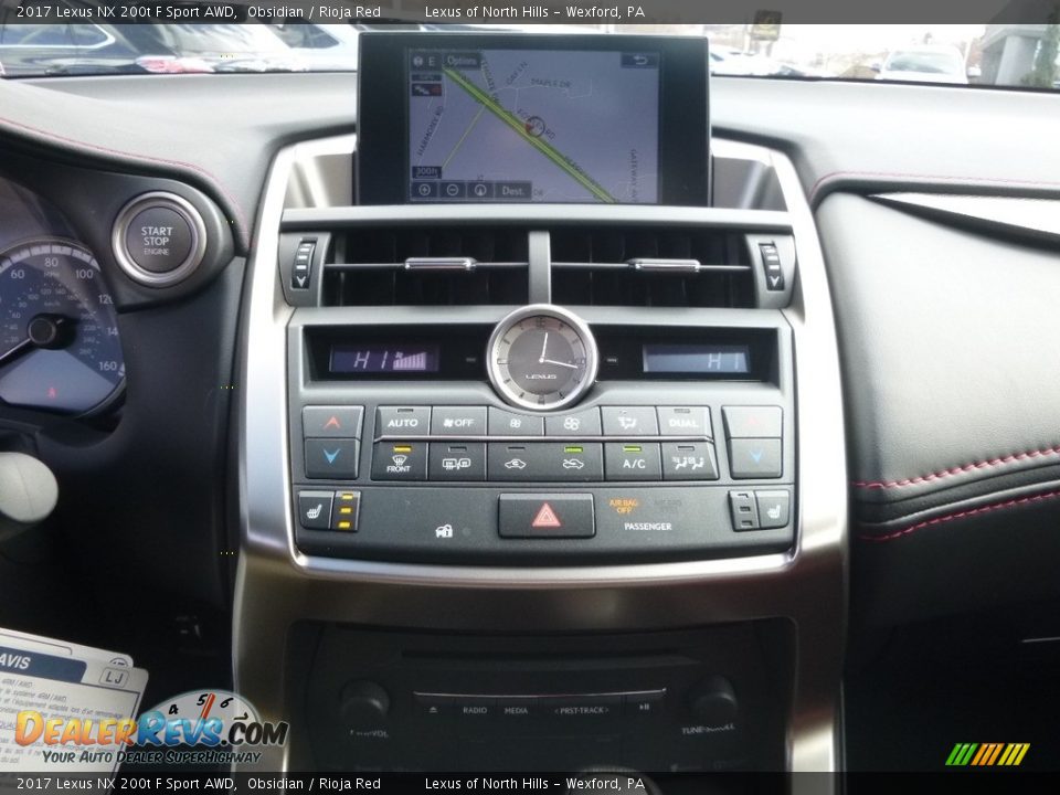 2017 Lexus NX 200t F Sport AWD Obsidian / Rioja Red Photo #14
