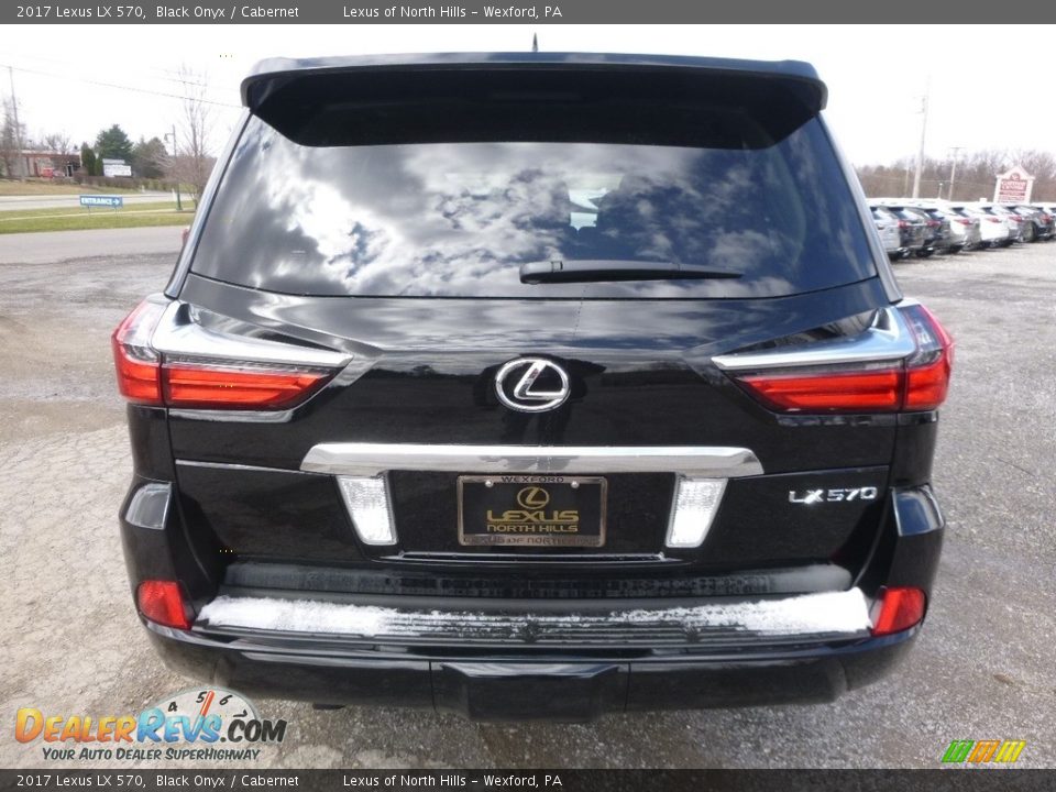 2017 Lexus LX 570 Black Onyx / Cabernet Photo #6