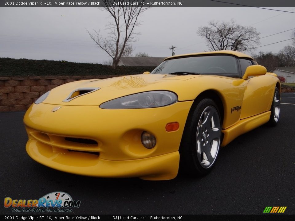 2001 Dodge Viper RT-10 Viper Race Yellow / Black Photo #11