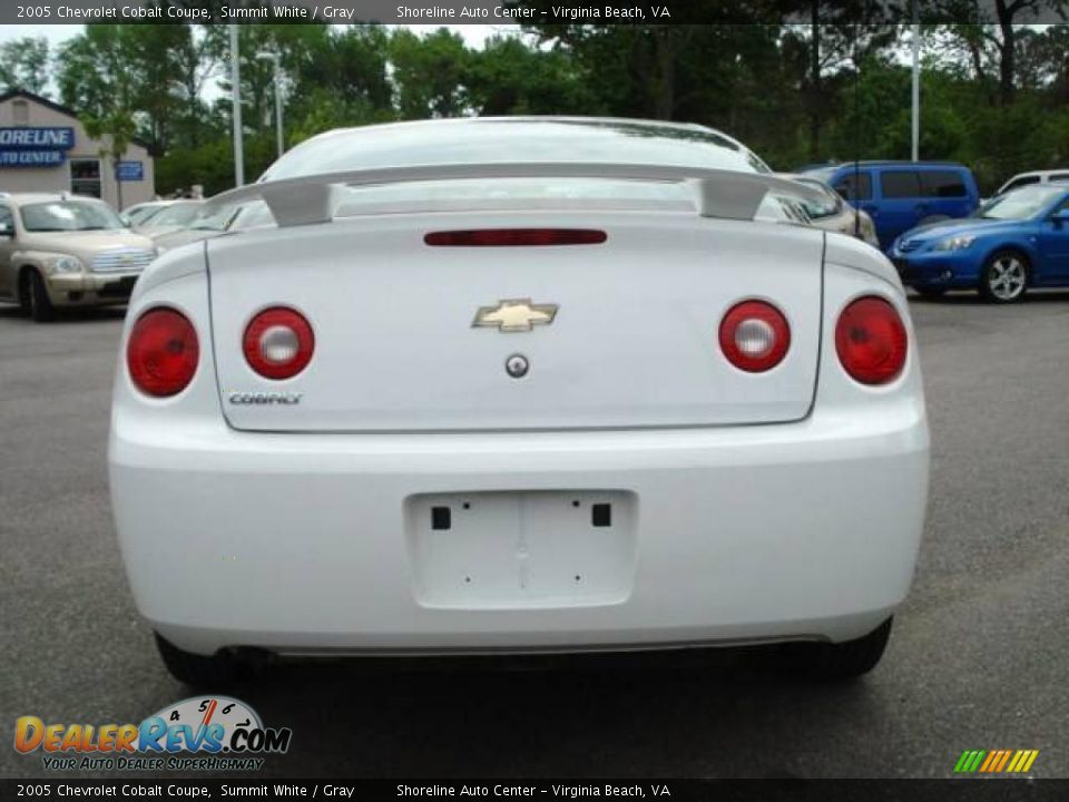 2005 Chevrolet Cobalt Coupe Summit White / Gray Photo #4