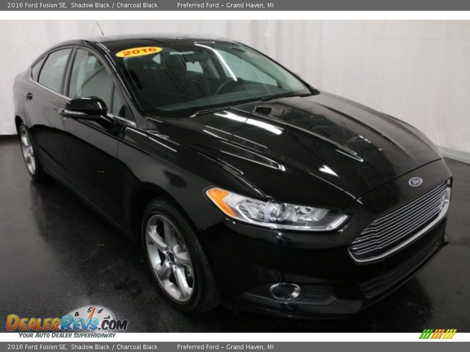 2016 Ford Fusion SE Shadow Black / Charcoal Black Photo #1