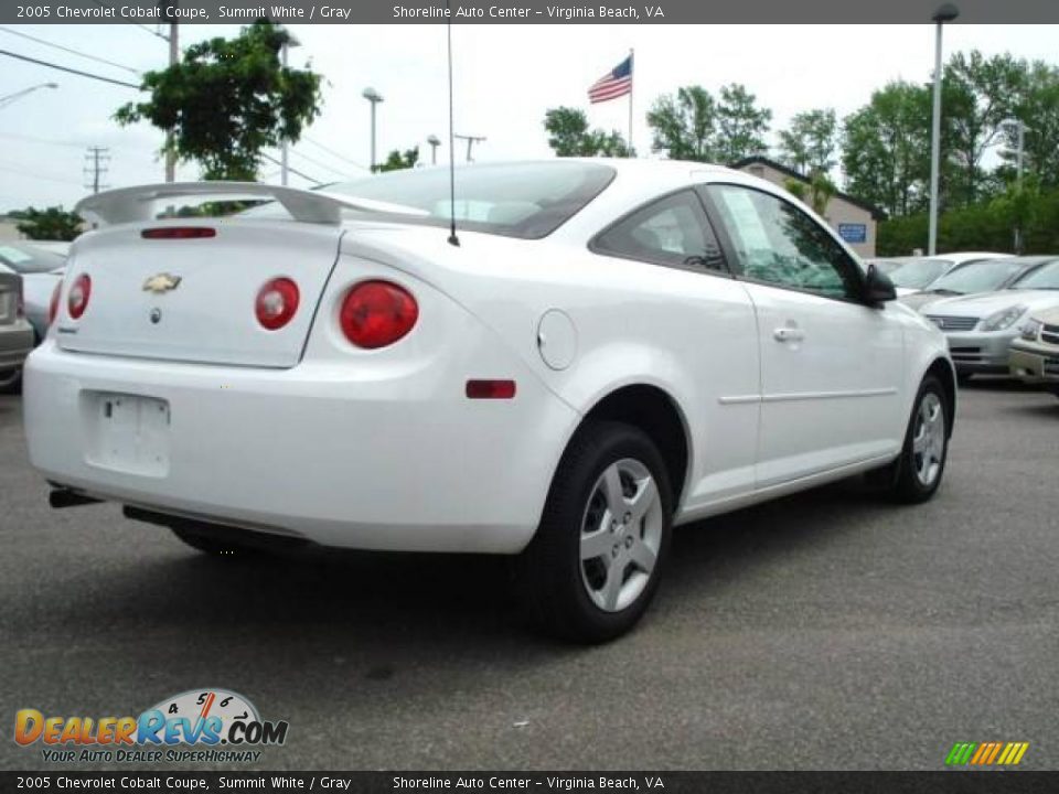 2005 Chevrolet Cobalt Coupe Summit White / Gray Photo #5