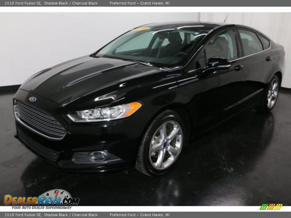 2016 Ford Fusion SE Shadow Black / Charcoal Black Photo #23