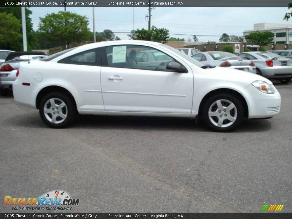 2005 Chevrolet Cobalt Coupe Summit White / Gray Photo #6