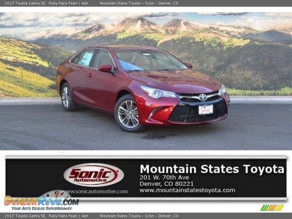 2017 Toyota Camry SE Ruby Flare Pearl / Ash Photo #1