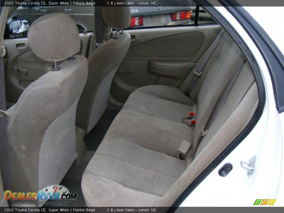 2002 Toyota Corolla CE Super White / Pebble Beige Photo #6