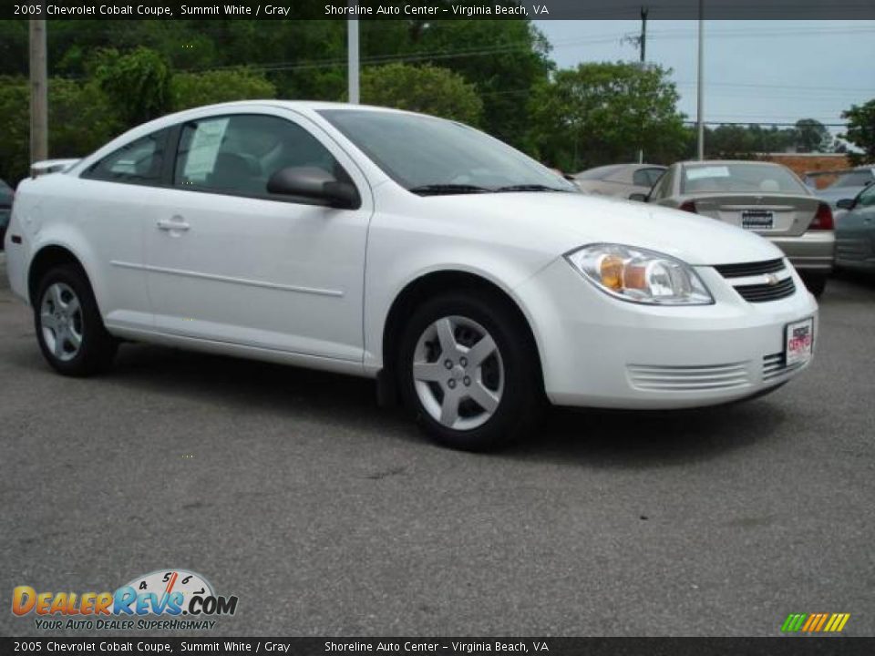 2005 Chevrolet Cobalt Coupe Summit White / Gray Photo #7