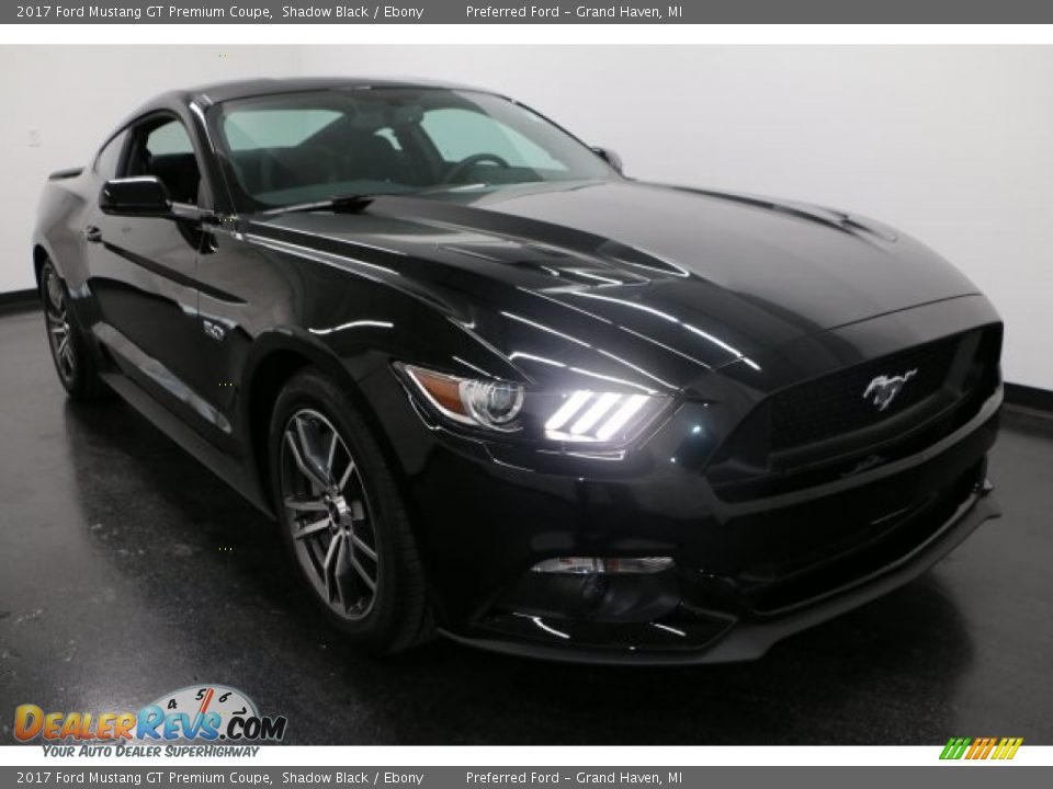 2017 Ford Mustang GT Premium Coupe Shadow Black / Ebony Photo #6