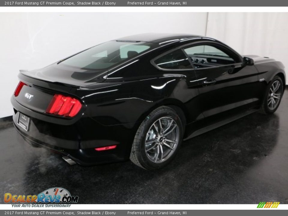 2017 Ford Mustang GT Premium Coupe Shadow Black / Ebony Photo #7