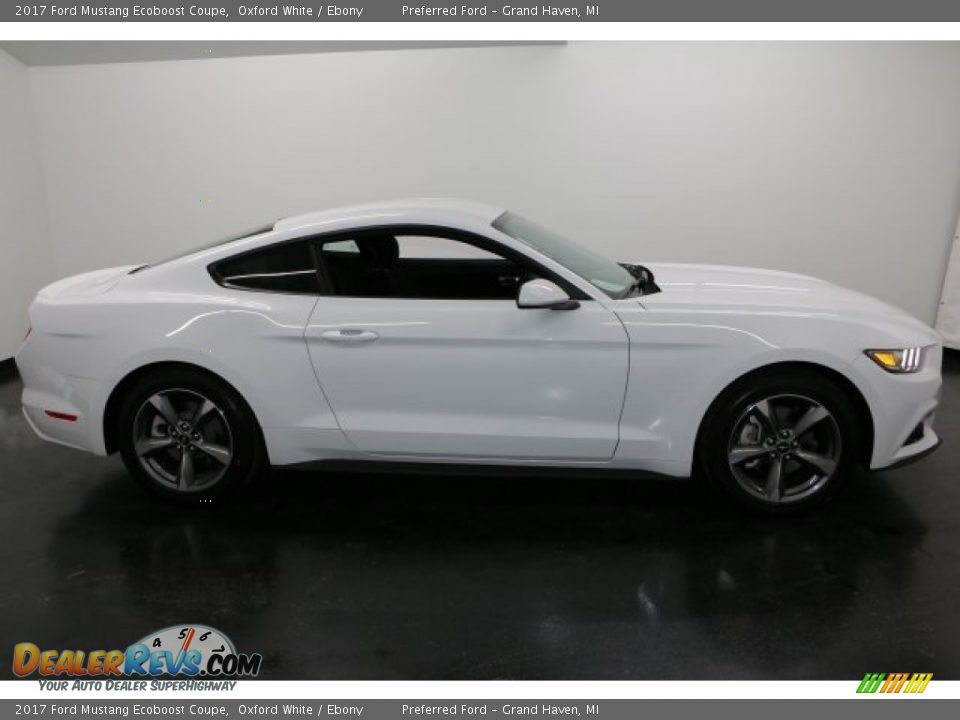 2017 Ford Mustang Ecoboost Coupe Oxford White / Ebony Photo #1