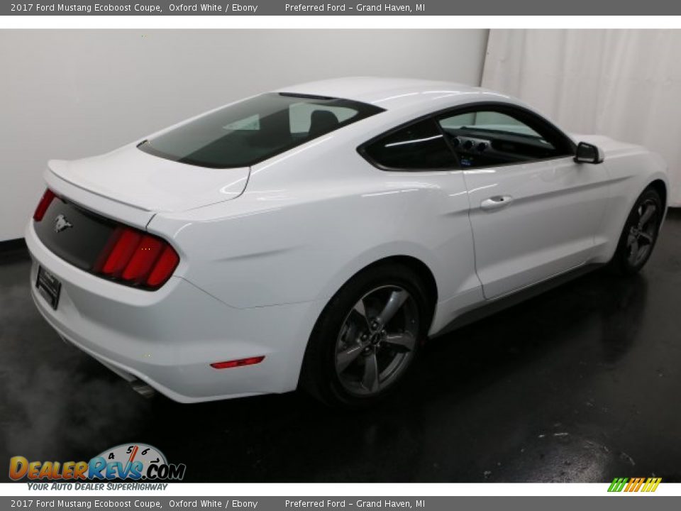 2017 Ford Mustang Ecoboost Coupe Oxford White / Ebony Photo #7