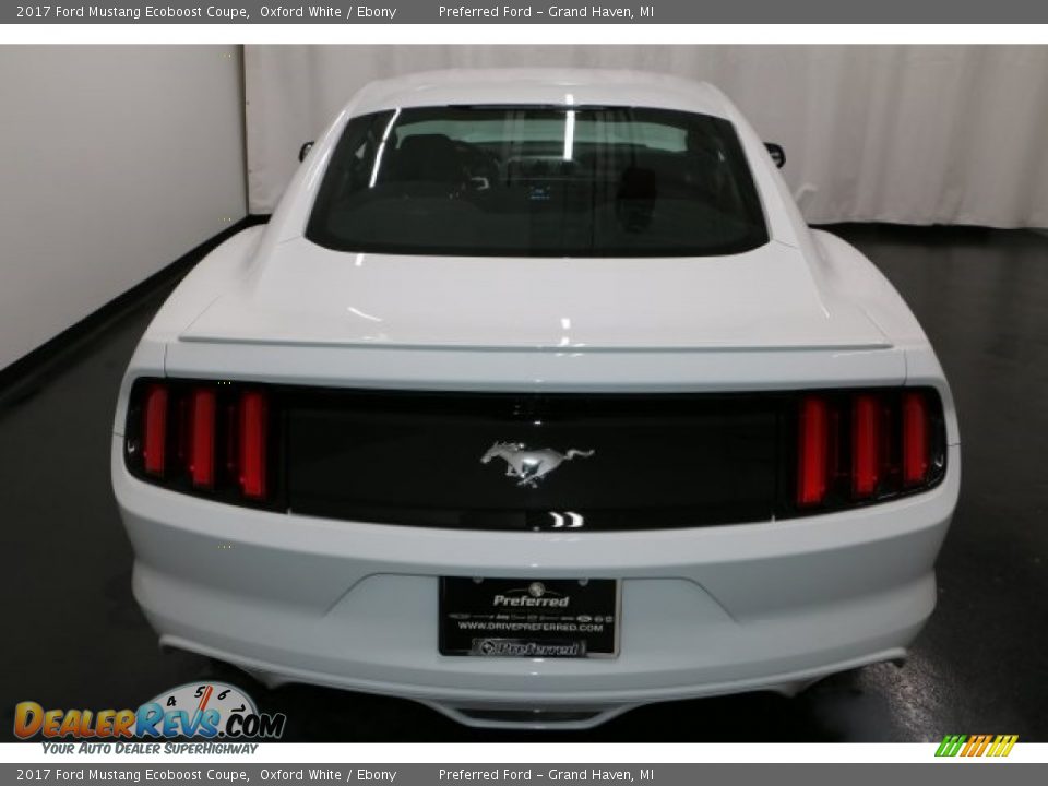 2017 Ford Mustang Ecoboost Coupe Oxford White / Ebony Photo #8