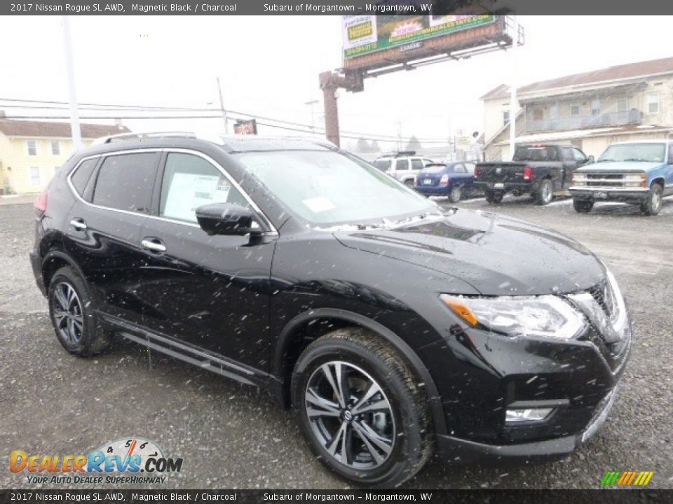 2017 Nissan Rogue SL AWD Magnetic Black / Charcoal Photo #1