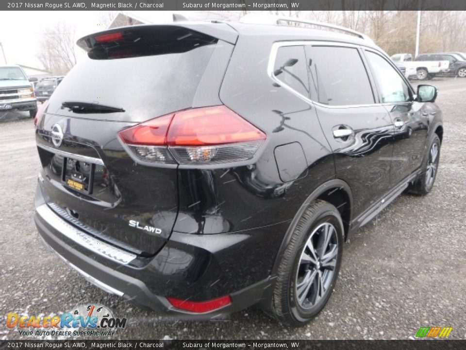 2017 Nissan Rogue SL AWD Magnetic Black / Charcoal Photo #3