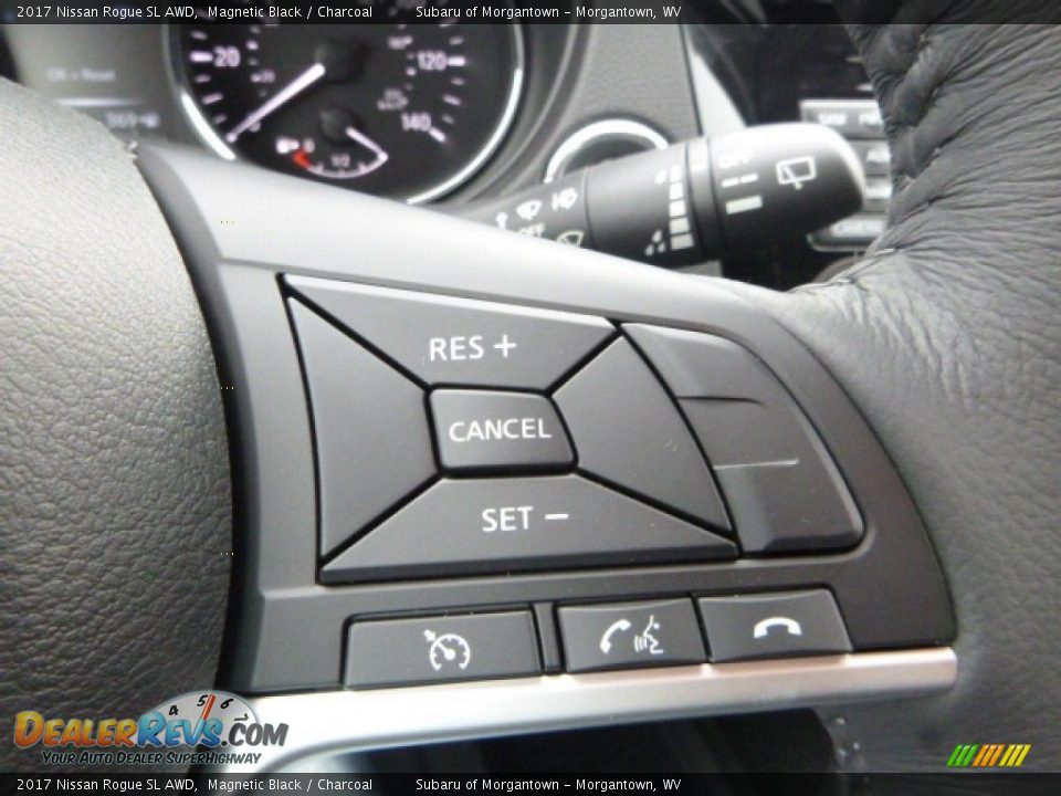 2017 Nissan Rogue SL AWD Magnetic Black / Charcoal Photo #19
