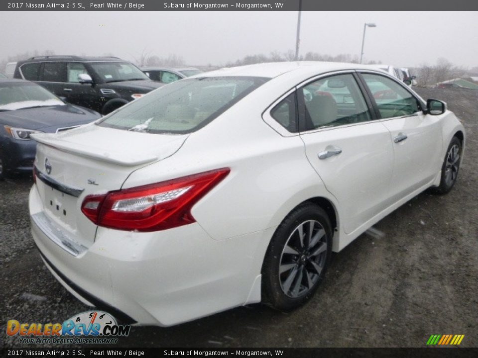 2017 Nissan Altima 2.5 SL Pearl White / Beige Photo #3