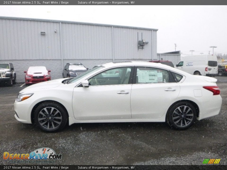 2017 Nissan Altima 2.5 SL Pearl White / Beige Photo #6