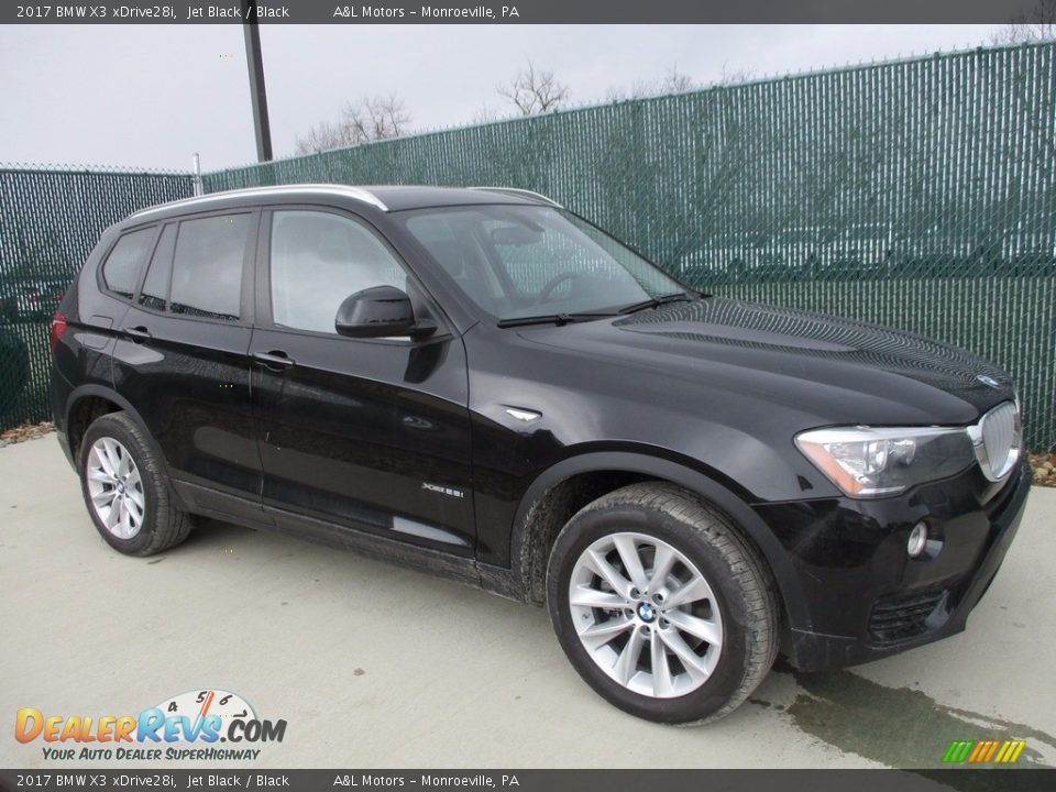 2017 BMW X3 xDrive28i Jet Black / Black Photo #1