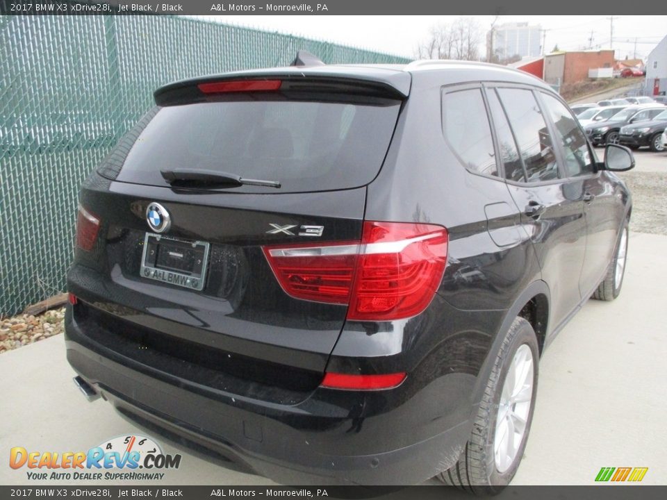 2017 BMW X3 xDrive28i Jet Black / Black Photo #4