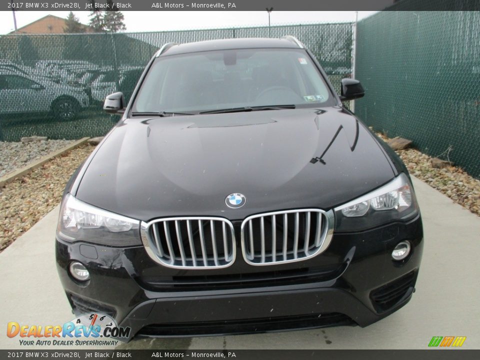 2017 BMW X3 xDrive28i Jet Black / Black Photo #6