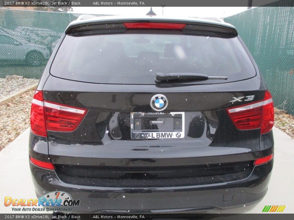 2017 BMW X3 xDrive28i Jet Black / Black Photo #9