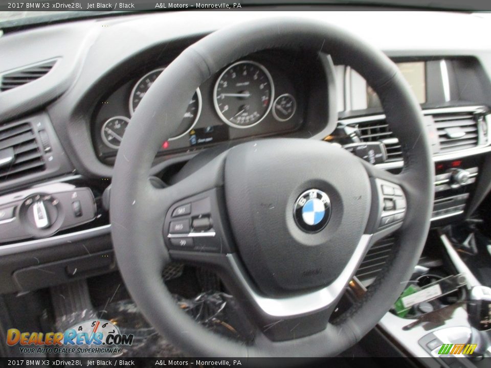 2017 BMW X3 xDrive28i Jet Black / Black Photo #14