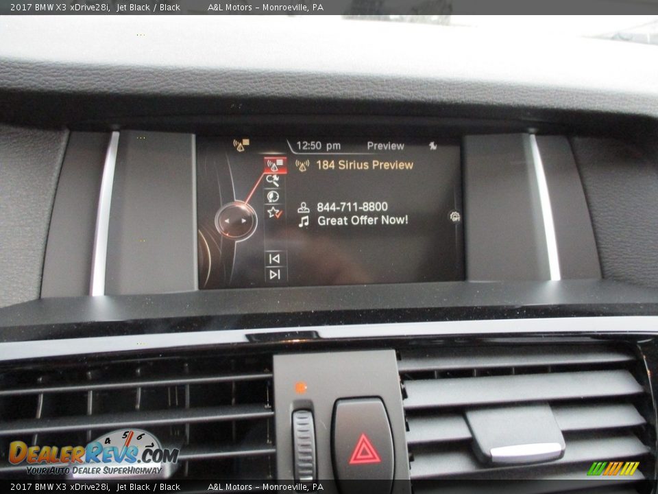 2017 BMW X3 xDrive28i Jet Black / Black Photo #16