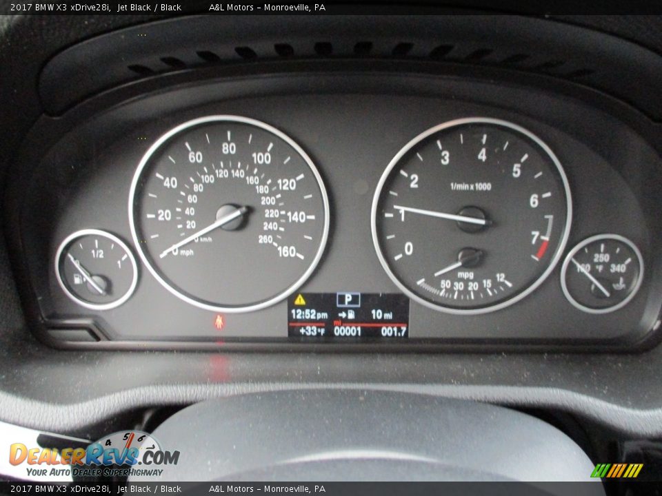 2017 BMW X3 xDrive28i Jet Black / Black Photo #20