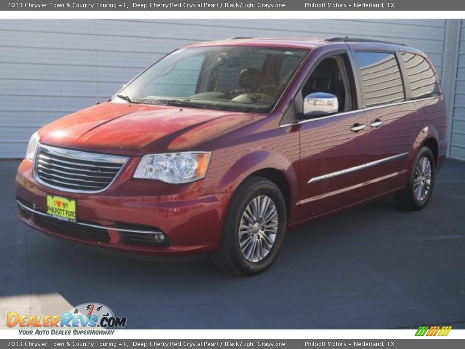 2013 Chrysler Town & Country Touring - L Deep Cherry Red Crystal Pearl / Black/Light Graystone Photo #3