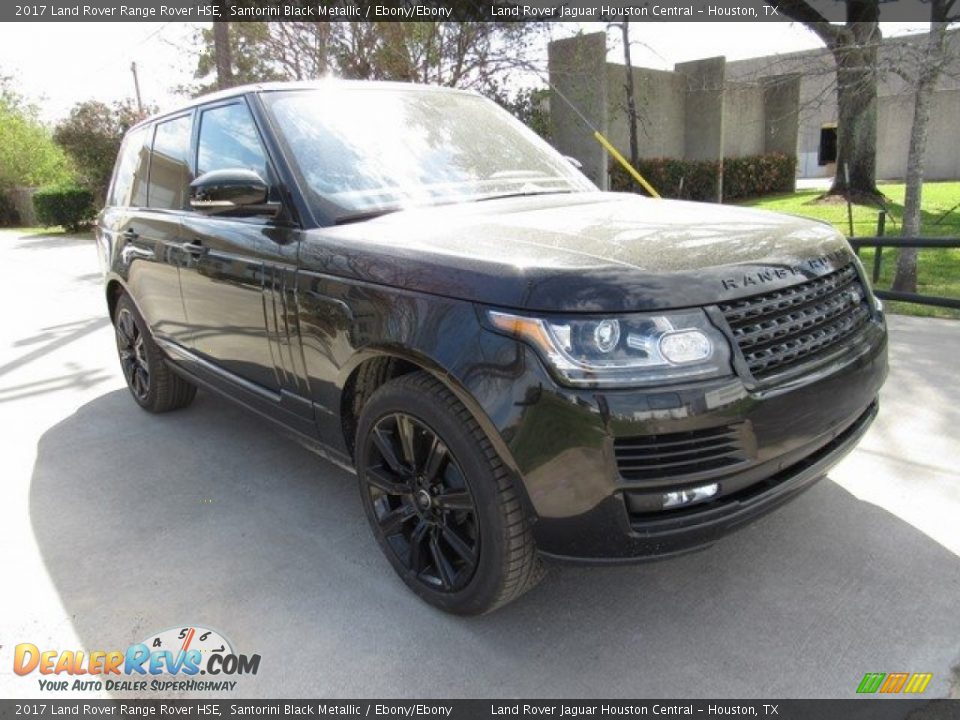 2017 Land Rover Range Rover HSE Santorini Black Metallic / Ebony/Ebony Photo #2