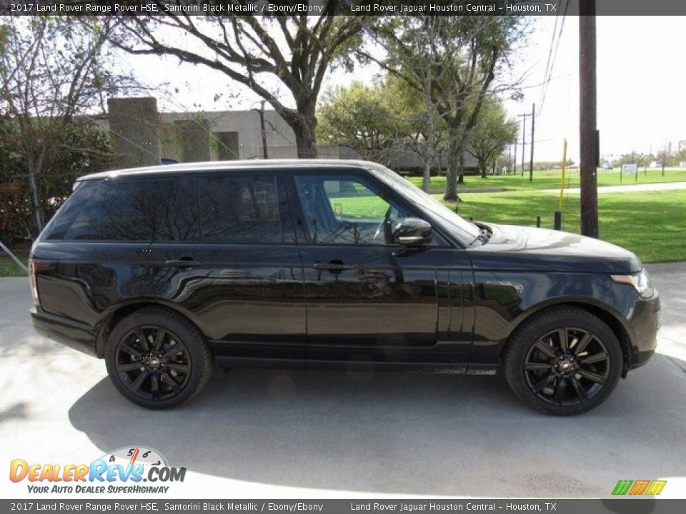2017 Land Rover Range Rover HSE Santorini Black Metallic / Ebony/Ebony Photo #6
