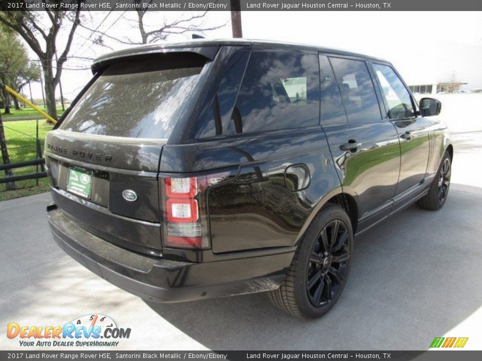 2017 Land Rover Range Rover HSE Santorini Black Metallic / Ebony/Ebony Photo #7