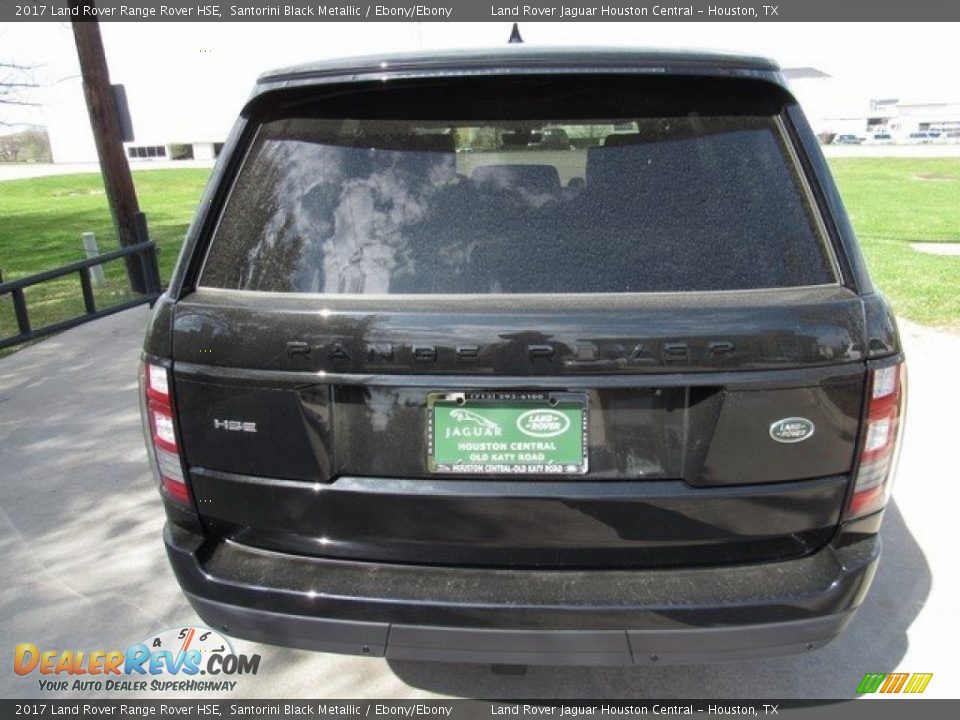 2017 Land Rover Range Rover HSE Santorini Black Metallic / Ebony/Ebony Photo #8