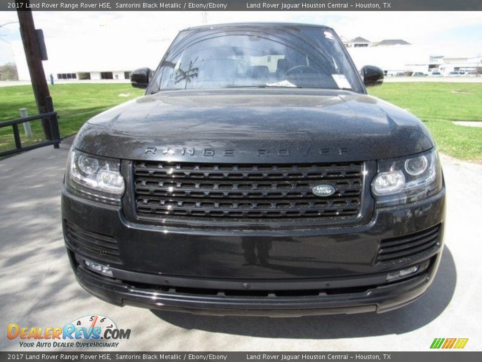 2017 Land Rover Range Rover HSE Santorini Black Metallic / Ebony/Ebony Photo #9