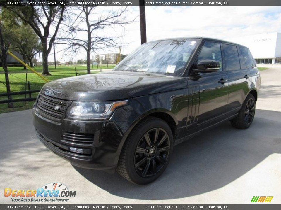 2017 Land Rover Range Rover HSE Santorini Black Metallic / Ebony/Ebony Photo #10