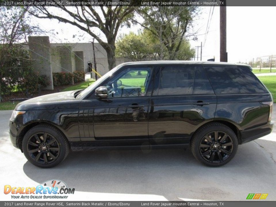 2017 Land Rover Range Rover HSE Santorini Black Metallic / Ebony/Ebony Photo #11
