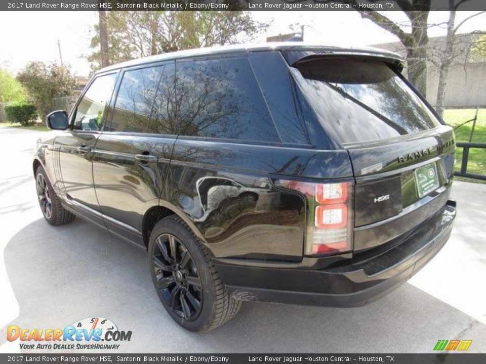 2017 Land Rover Range Rover HSE Santorini Black Metallic / Ebony/Ebony Photo #12