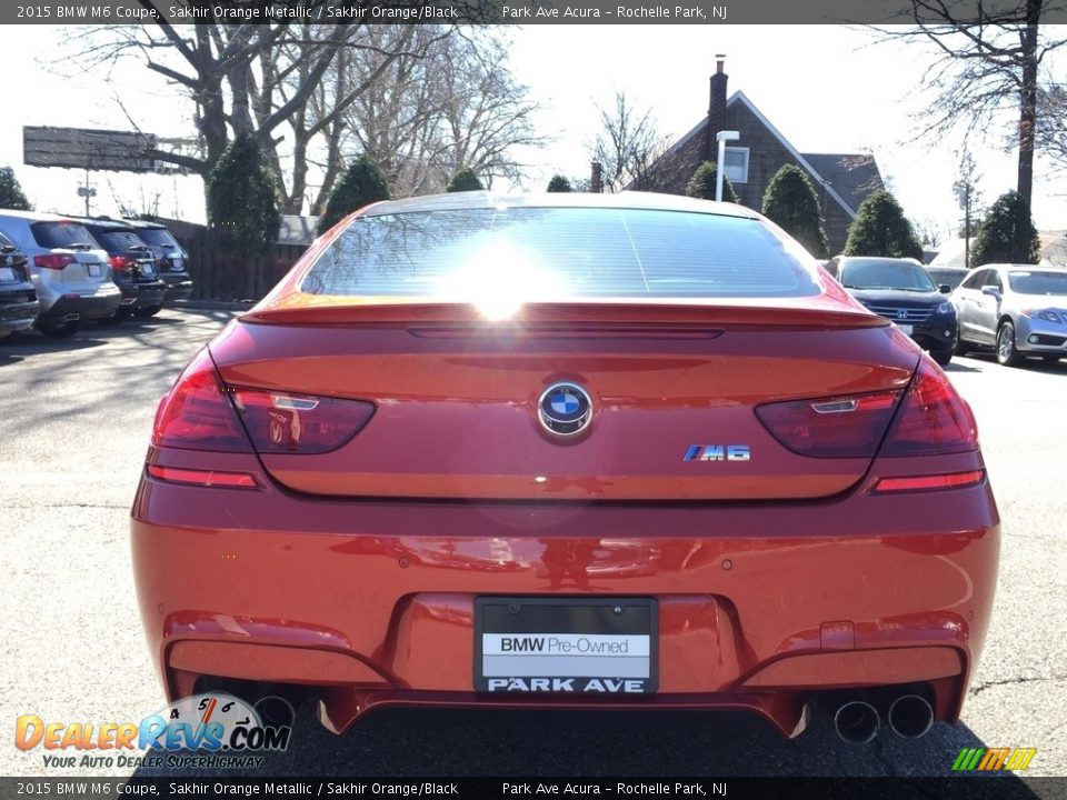 2015 BMW M6 Coupe Sakhir Orange Metallic / Sakhir Orange/Black Photo #4
