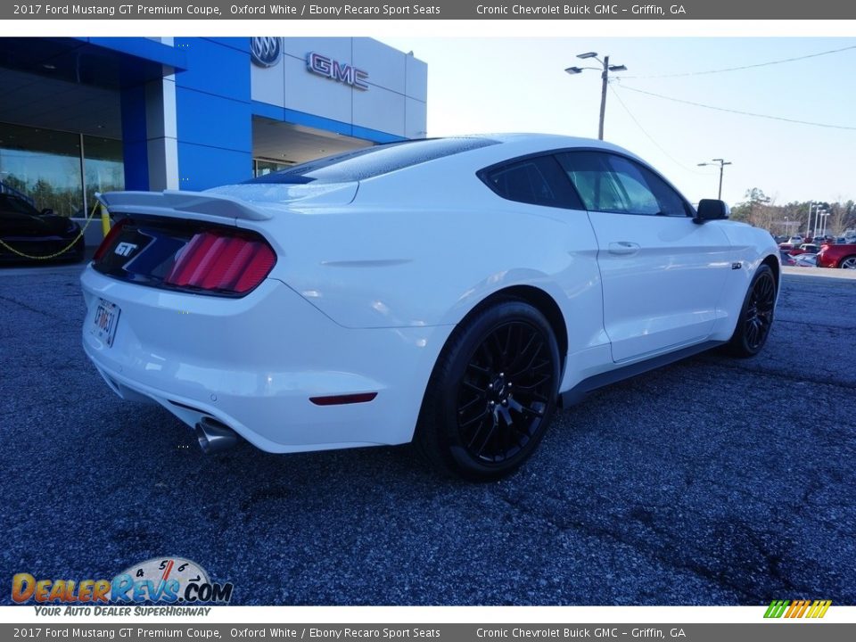 2017 Ford Mustang GT Premium Coupe Oxford White / Ebony Recaro Sport Seats Photo #6