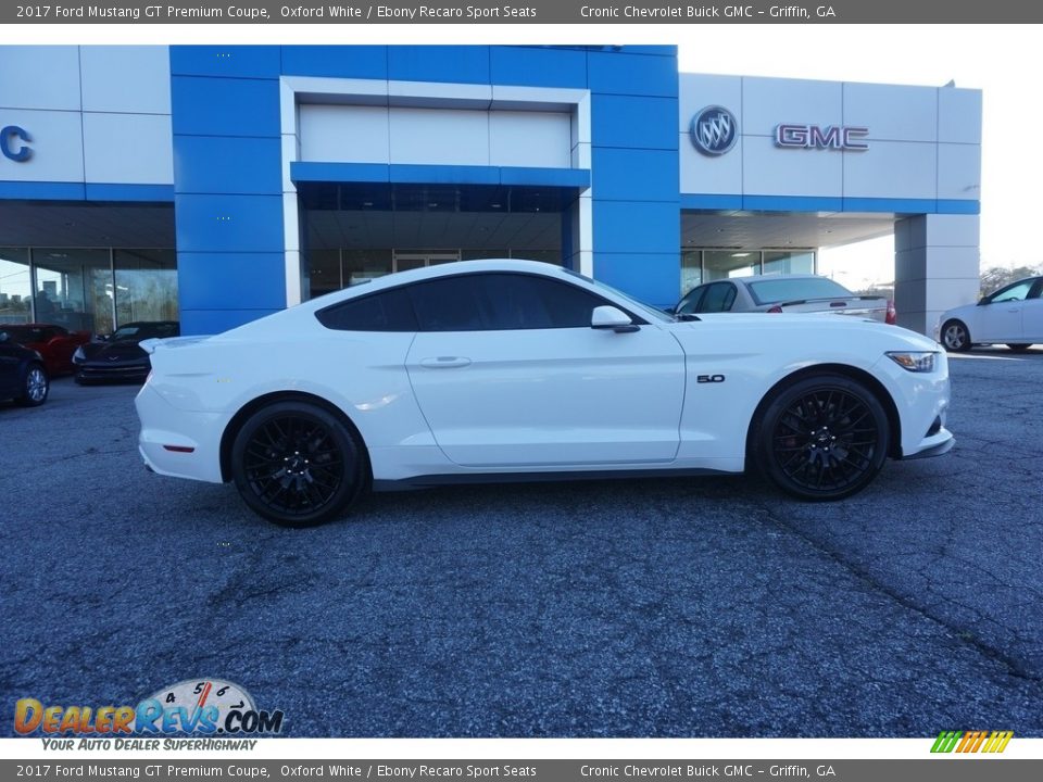 2017 Ford Mustang GT Premium Coupe Oxford White / Ebony Recaro Sport Seats Photo #7