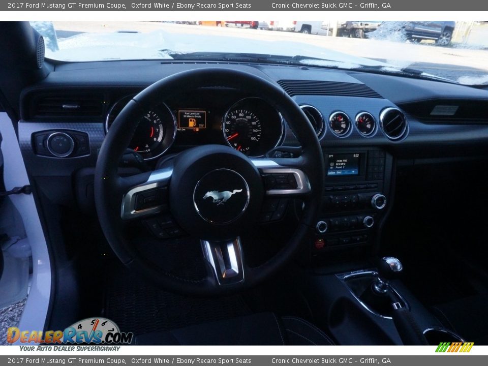2017 Ford Mustang GT Premium Coupe Oxford White / Ebony Recaro Sport Seats Photo #9