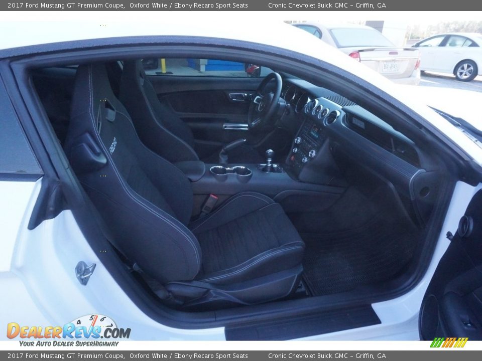 2017 Ford Mustang GT Premium Coupe Oxford White / Ebony Recaro Sport Seats Photo #16