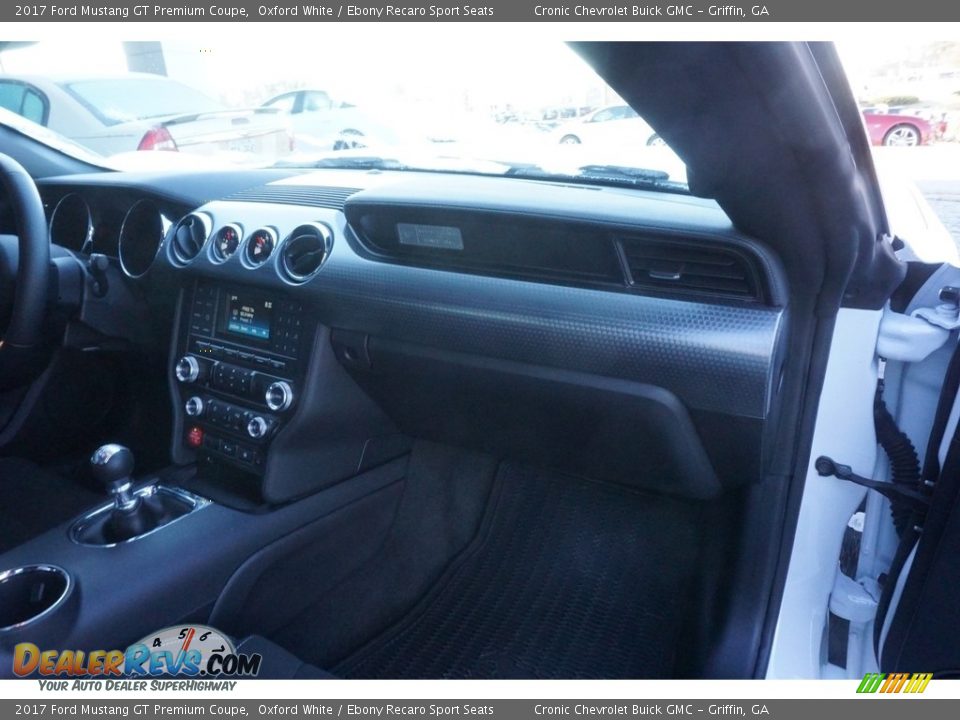 2017 Ford Mustang GT Premium Coupe Oxford White / Ebony Recaro Sport Seats Photo #17