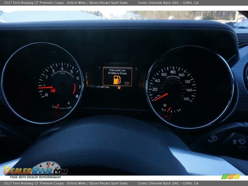 2017 Ford Mustang GT Premium Coupe Oxford White / Ebony Recaro Sport Seats Photo #18