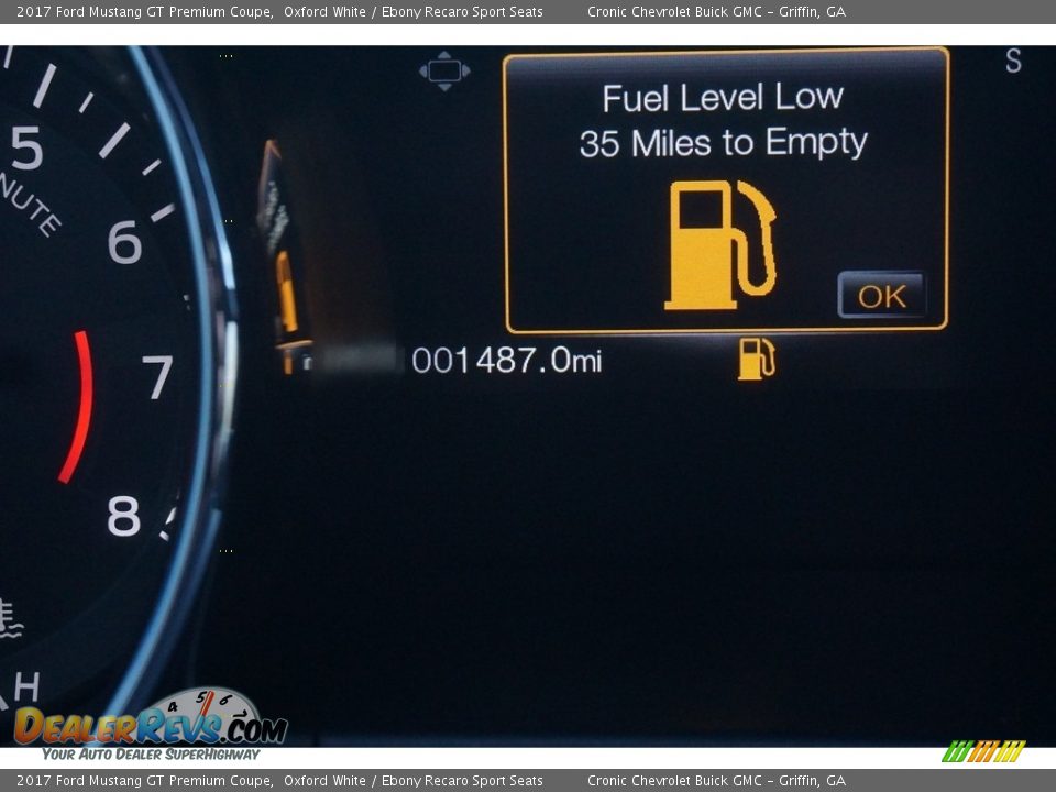 2017 Ford Mustang GT Premium Coupe Oxford White / Ebony Recaro Sport Seats Photo #19