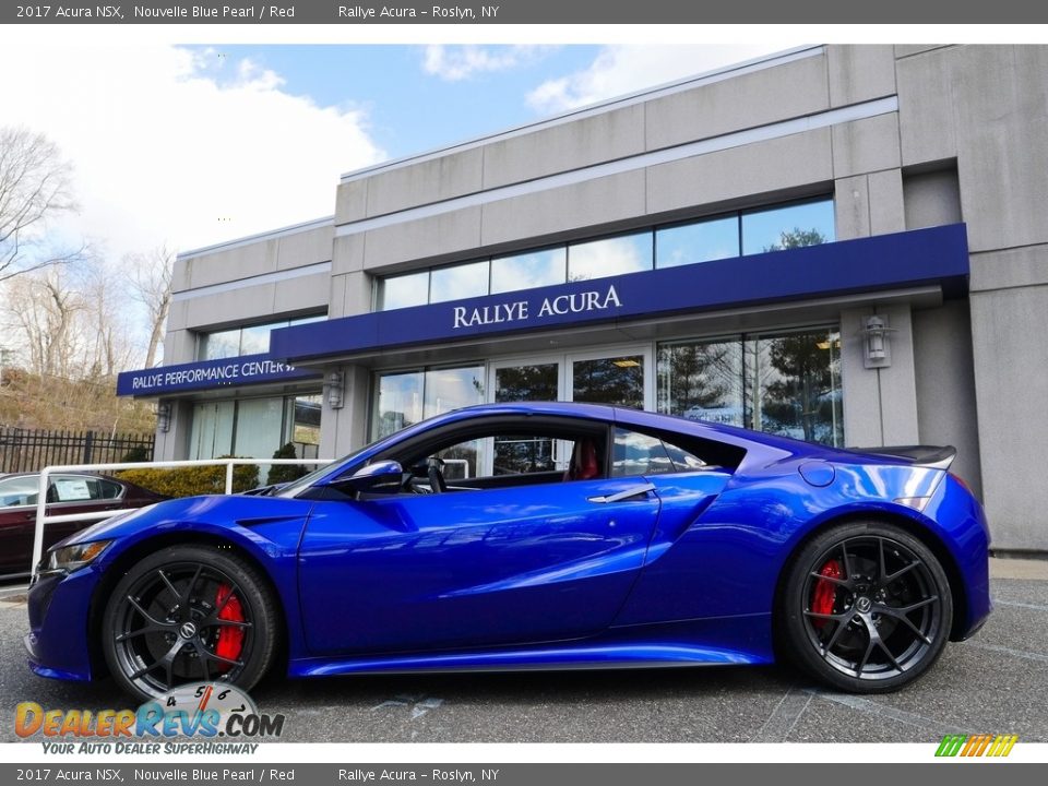 2017 Acura NSX Nouvelle Blue Pearl / Red Photo #2