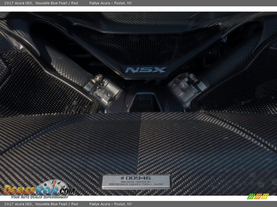 2017 Acura NSX Nouvelle Blue Pearl / Red Photo #35