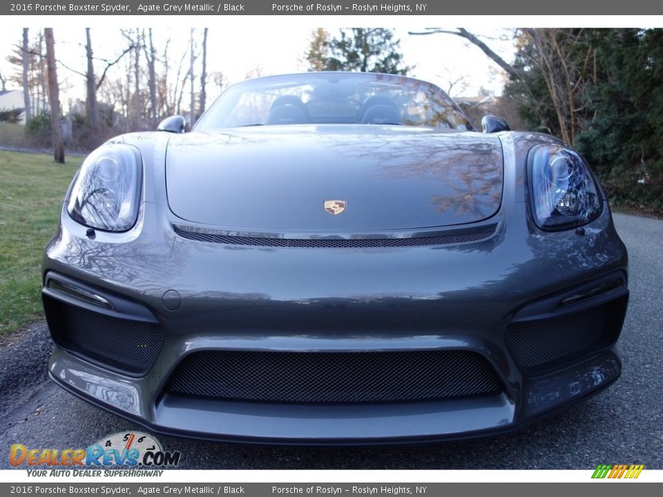 2016 Porsche Boxster Spyder Agate Grey Metallic / Black Photo #2